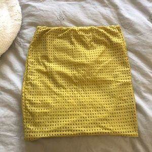 Acacia pineapple mesh mini skirt (S)